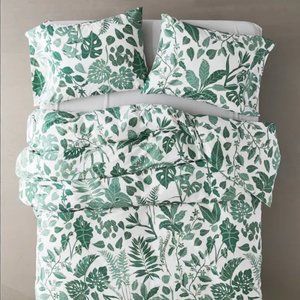 Greenery duvet cover and pillow cases / bed set